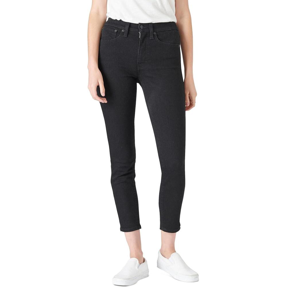 imageLucky Brand Womens High Rise Bridgette SkinnyClean Black1