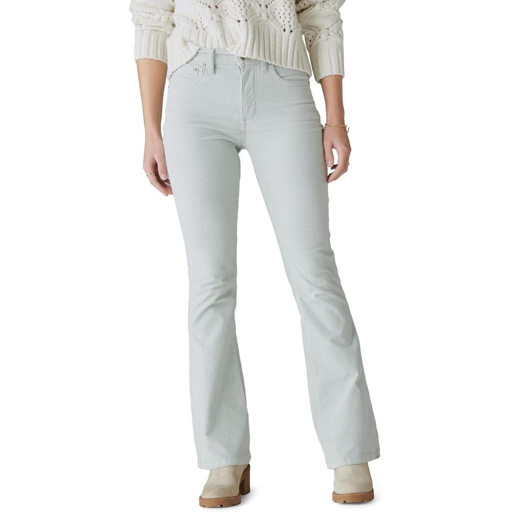 imageLucky Brand Womens High Rise Corduroy Stevie Flare JeanFall Mist