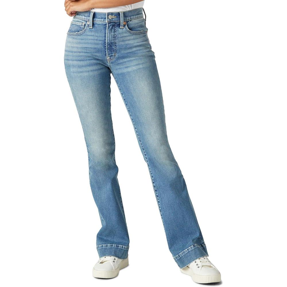 imageLucky Brand Womens High Rise Stevie Flare JeanSalvation Sky Ct 30