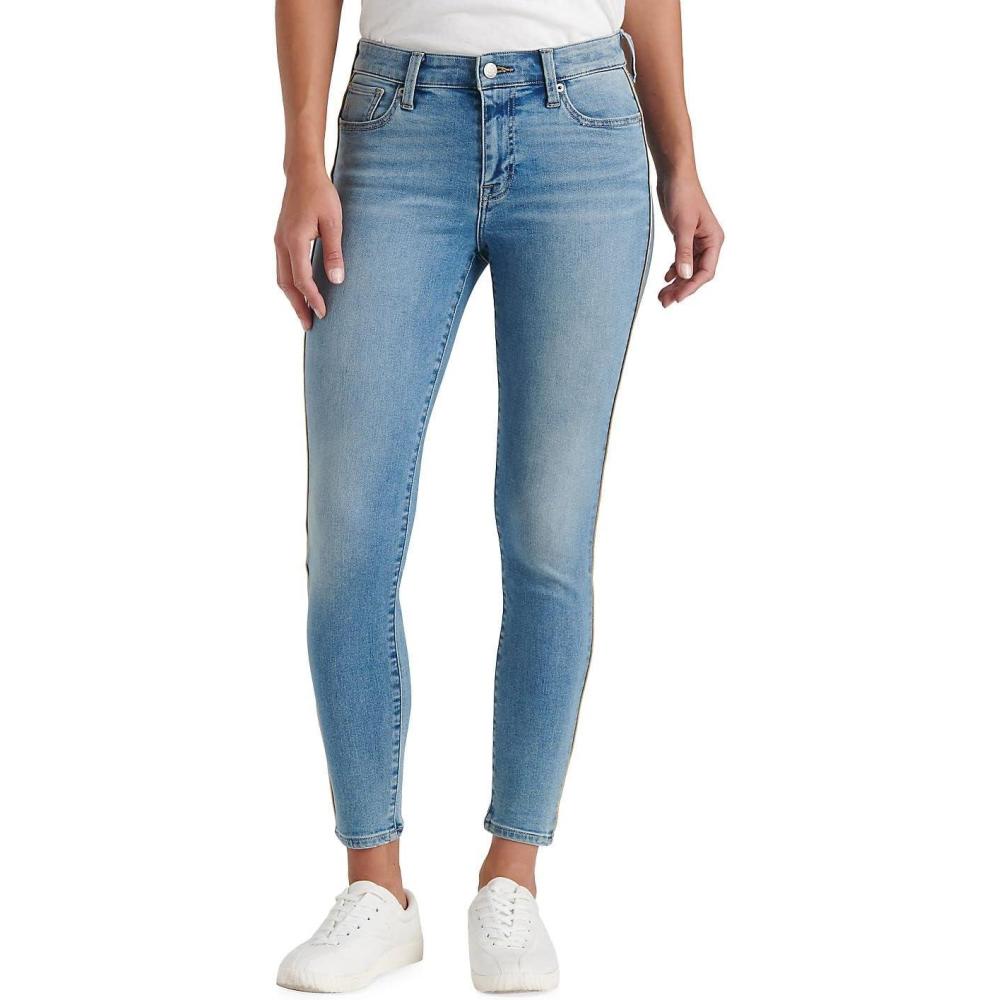 imageLucky Brand Womens Mid Rise Ava Super Skinny Velvet Jean in Dark MossLinnea