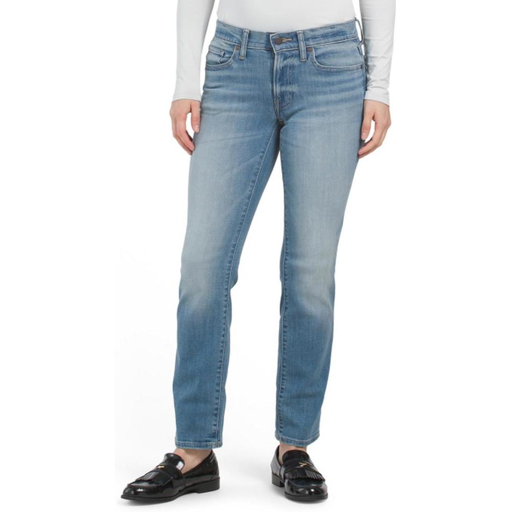 imageLucky Brand Womens Mid Rise Sweet Straight JeansLb Star Studded Wash