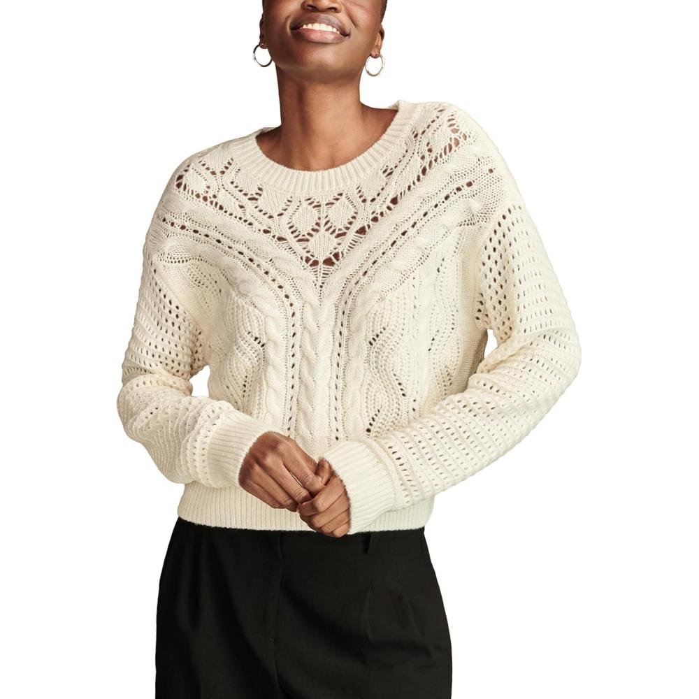imageLucky Brand Womens Romantic CrewTofu
