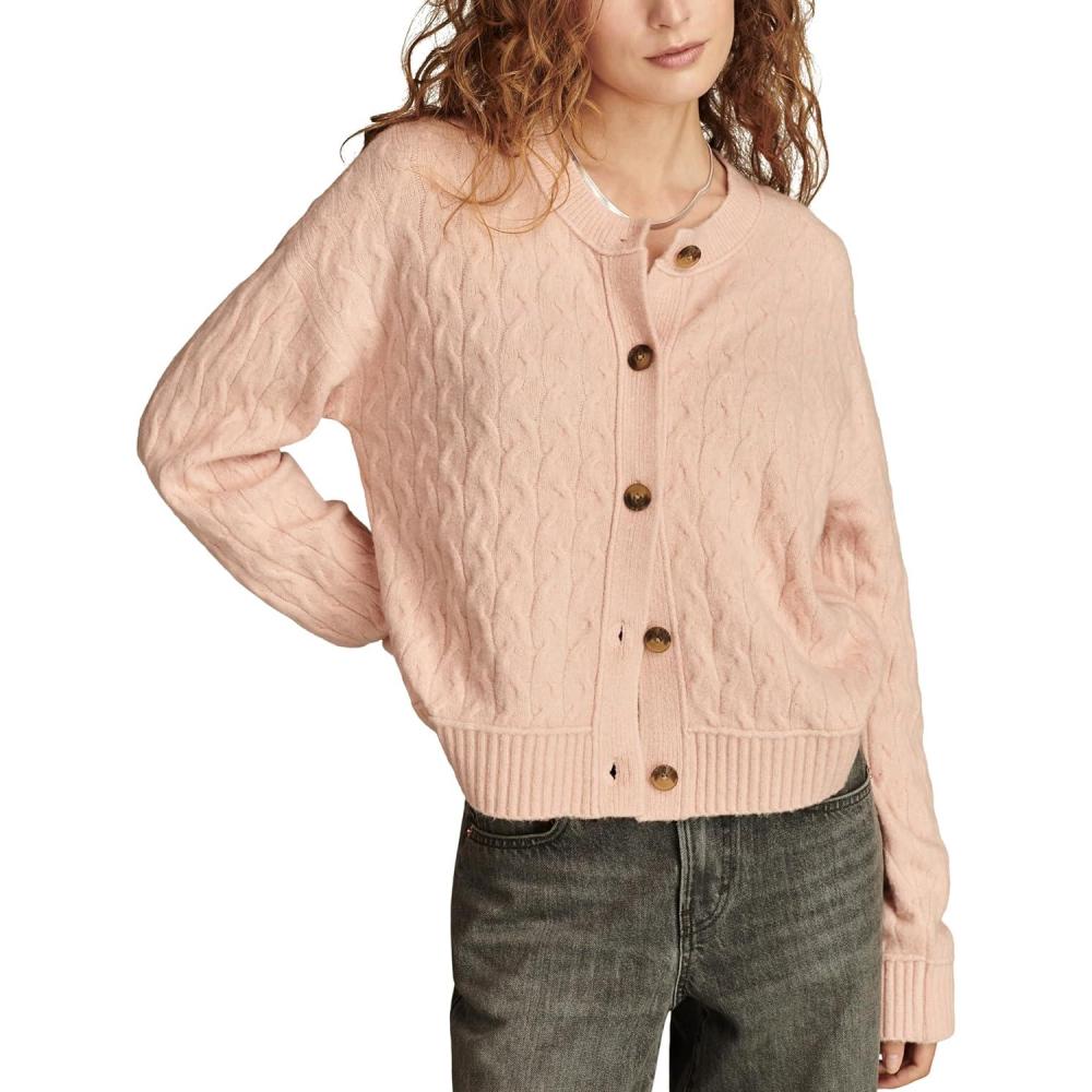 imageLucky Brand womens Slouchy Cropped CardiRose Smoke