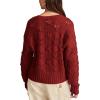 Lucky Brand Women’s Bobble Crew(Cabernet)