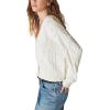 Lucky Brand Women’s Cable Stitch Cardigan(Cream)