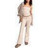 Lucky Brand Women’s High Rise Curvy Flare(Bright White)