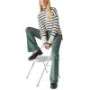 Lucky Brand Women’s High Rise Stevie Flare Jean(Fairytale Green)
