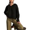 Lucky Brand Women’s Hoodie Sweater(Dark Black)