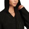 Lucky Brand Women’s Hoodie Sweater(Dark Black)