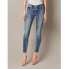 Lucky Brand Women’s Mid Rise Ava Super Skinny Velvet Jean in Dark Moss(Waterloo)