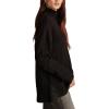 Lucky Brand Women’s Mock Neck Tunic(Dark Black)