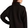 Lucky Brand Women’s Mock Neck Tunic(Dark Black)