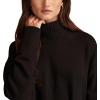 Lucky Brand Women’s Mock Neck Tunic(Dark Black)