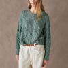 Lucky Brand Women’s Open Stitch Pullover Sweater(Laurel Wreath)