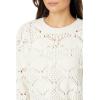 Lucky Brand Women’s Open Stitch Pullover Sweater(Whisper White)