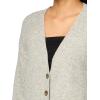 Lucky Brand Women’s Slouchy Pocket Cardi(Light Heather Grey)