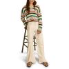 Lucky Brand Women’s Wide Leg Pleated Denim Luxe Palazzo(Spring White Wash)