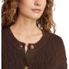 Lucky Brand womens Slouchy Cropped Cardi(Chocolate Torte)