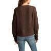 Lucky Brand womens Slouchy Cropped Cardi(Chocolate Torte)