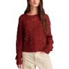 Lucky Brand Women’s Bobble Crew(Cabernet)