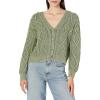 Lucky Brand Women’s Cable Stitch Cardigan(Caper Green Aw)