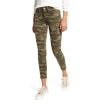 Lucky Brand Women’s Mid Rise Ava Super Skinny Velvet Jean in Dark Moss(Classic Camo)
