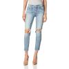 Lucky Brand Women’s Mid Rise Ava Super Skinny Velvet Jean in Dark Moss(Willow Dest Fray)