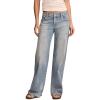 Lucky Brand Womens Mid Rise Sweet Wide Leg Jeans(Here We Go Indigo Wash)