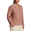 Lucky Brand Women’s Notch Neck Pullover(Burlwood)