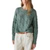 Lucky Brand Women’s Open Stitch Pullover Sweater(Laurel Wreath)