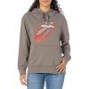 Lucky Brand Women’s Rolling Stones Hoodie(Plum Kitten)