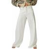Lucky Brand Women’s Wide Leg Pleated Denim Luxe Palazzo(Spring White)