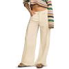 Lucky Brand Women’s Wide Leg Pleated Denim Luxe Palazzo(Spring White Wash)