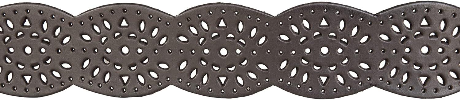 imageLucky Brand Womens Embroidered Leather Belt  Stylish  Classic  WesternInspired  American Heritage  Jean  PantPerforated Leather  Brown