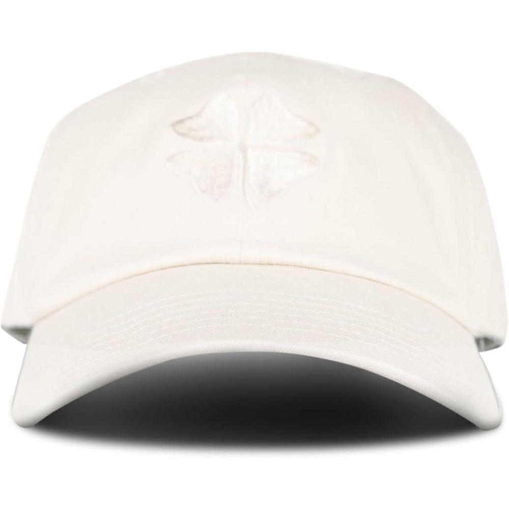 imageLucky Brand Classic Cotton Hat  Adjustable  Dad Hat  Baseball Cap  Golf  Fishing  Low Profile  5 Panel DesignClover  Natural