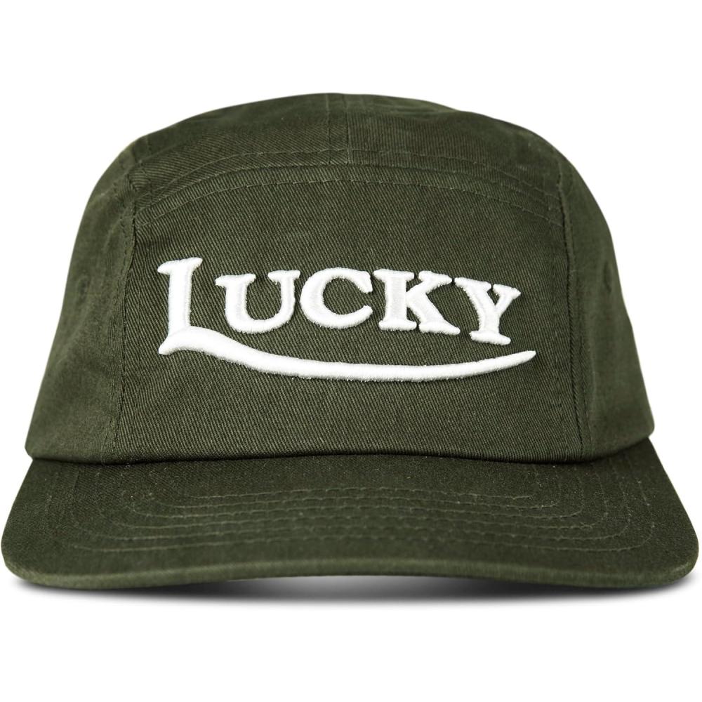 imageLucky Brand Classic Cotton Hat  Adjustable  Dad Hat  Baseball Cap  Golf  Fishing  Low Profile  5 Panel DesignFive Panel  Olive