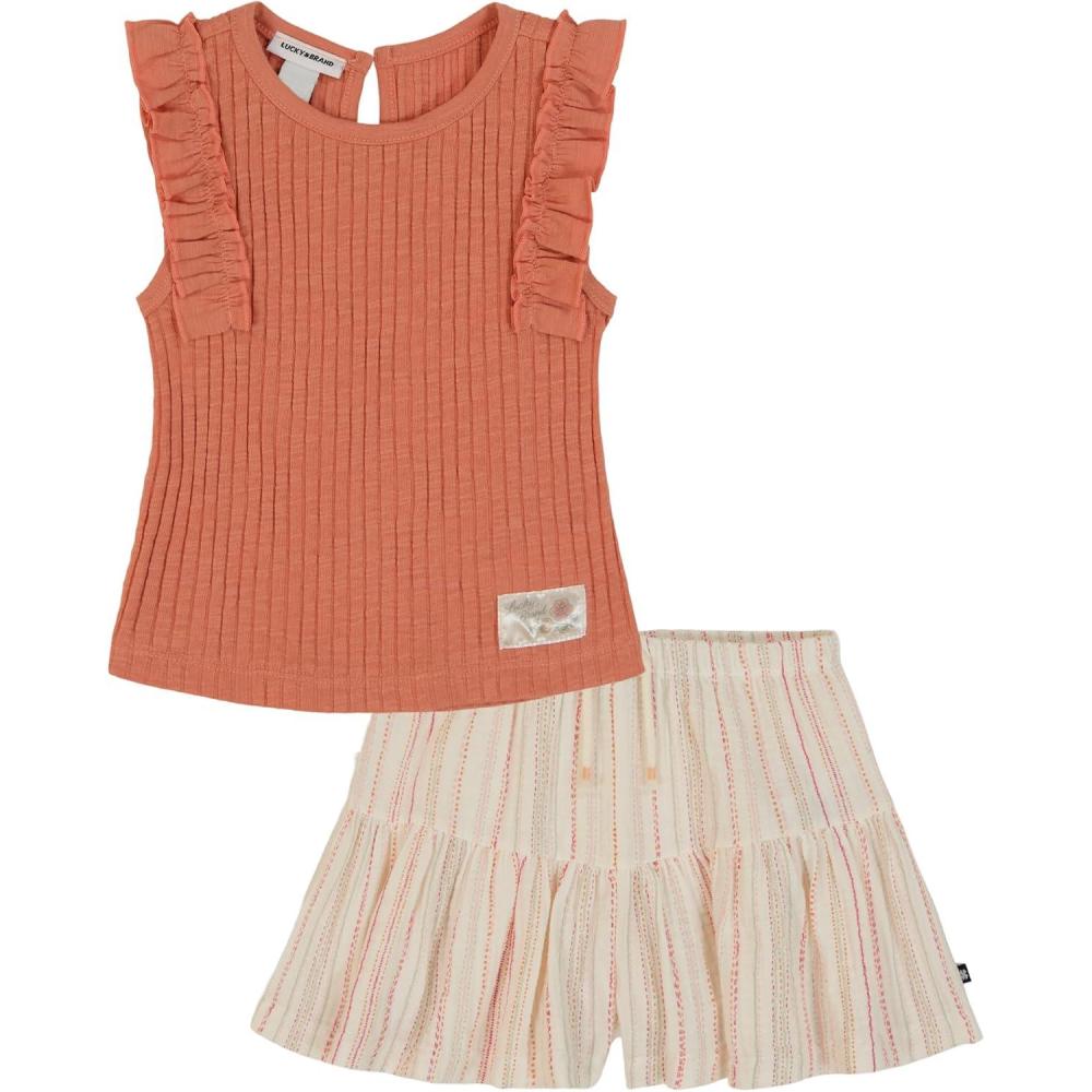 imageLucky Brand Girls 2pc Short SetMulti