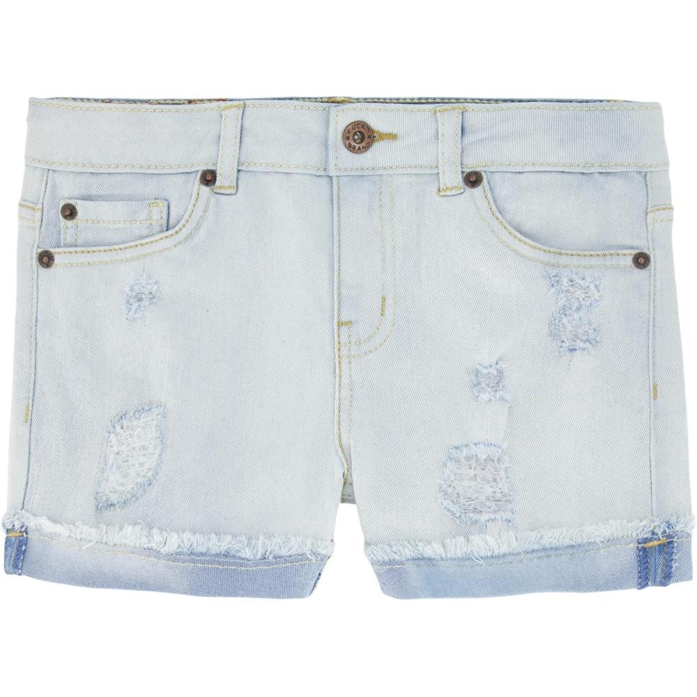 imageLucky Brand Girls Cuffed Jean Shorts Stretch Denim with 5 Pockets Mid to High Rise WaistRonnie Bella