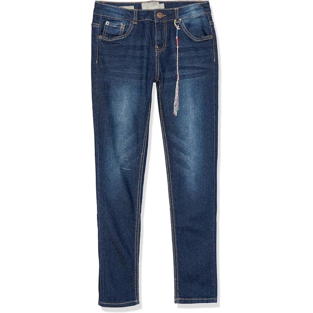 imageLucky Brand Girls Stretch Denim Jeans Skinny Fit Pants with Zipper Closure ampamp 5 PocketsBarrier