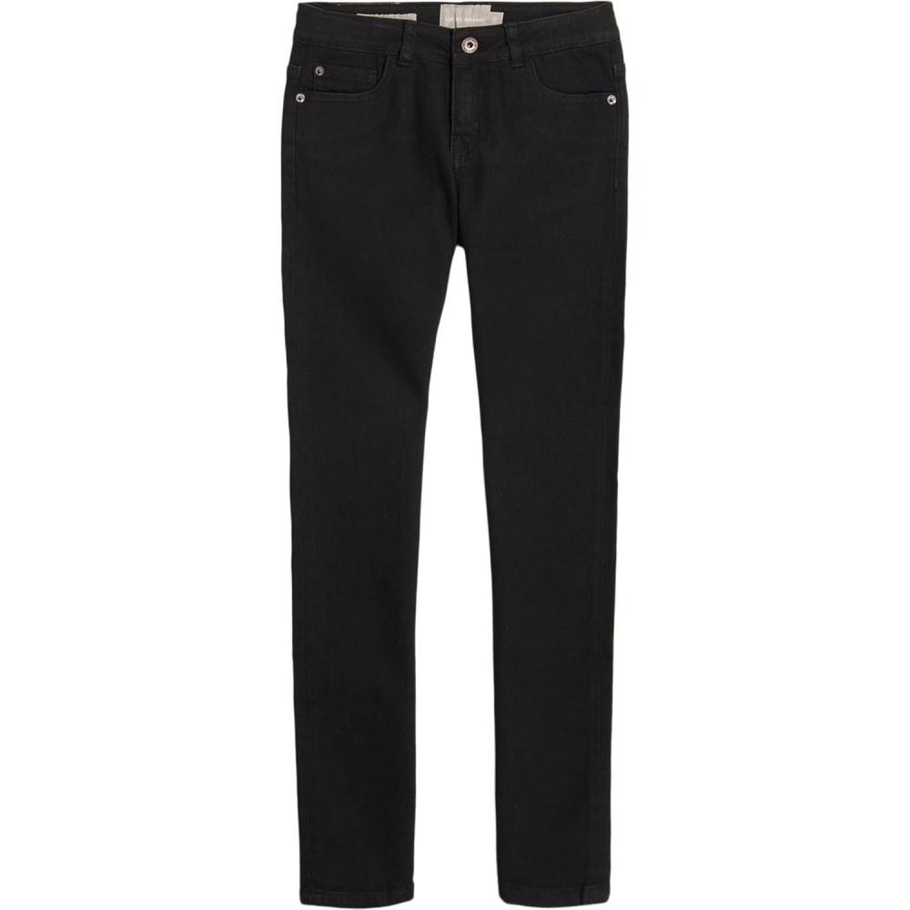 imageLucky Brand Girls Stretch Denim Jeans Skinny Fit Pants with Zipper Closure ampamp 5 PocketsBlack