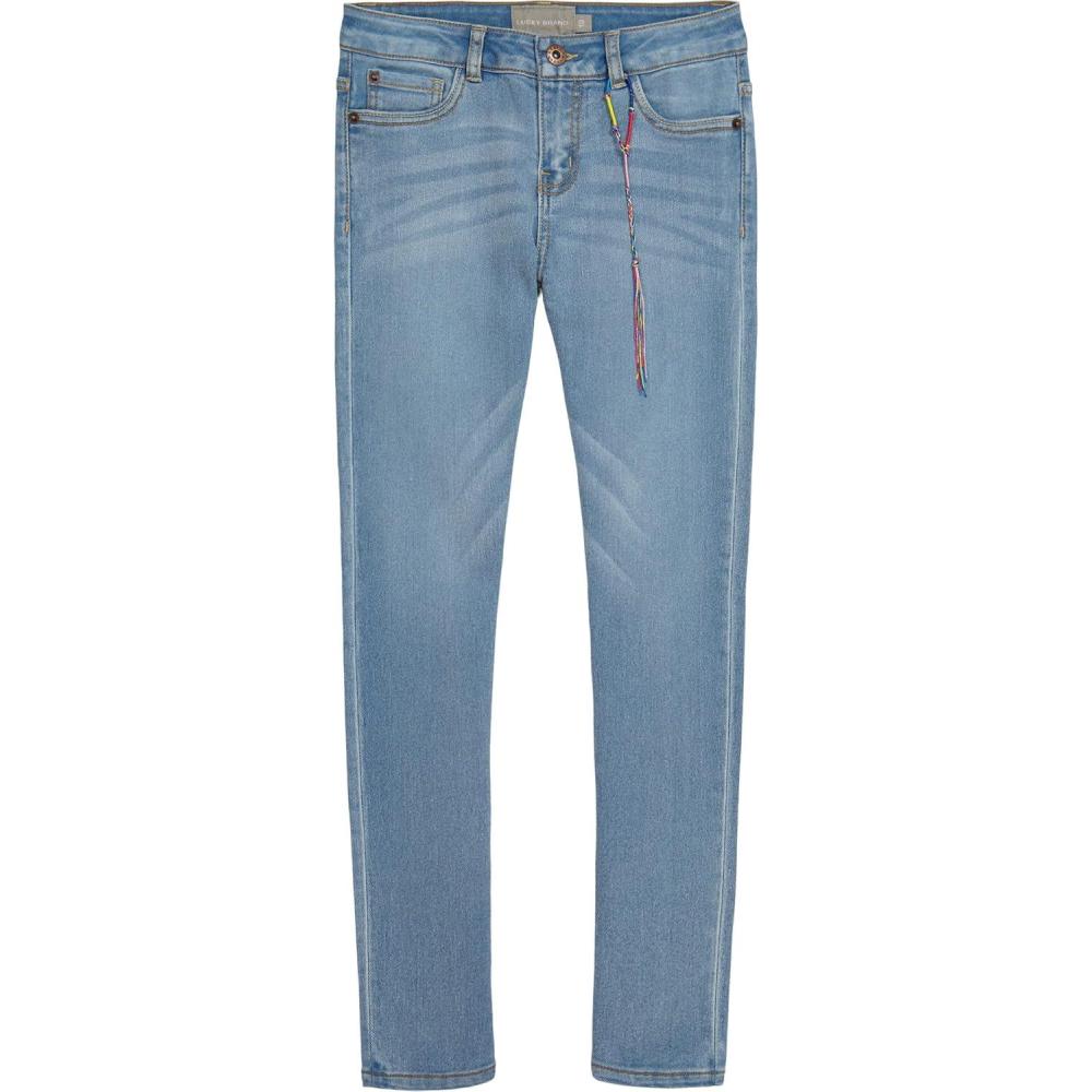 imageLucky Brand Girls Stretch Denim Jeans Skinny Fit Pants with Zipper Closure ampamp 5 PocketsChristie Wash