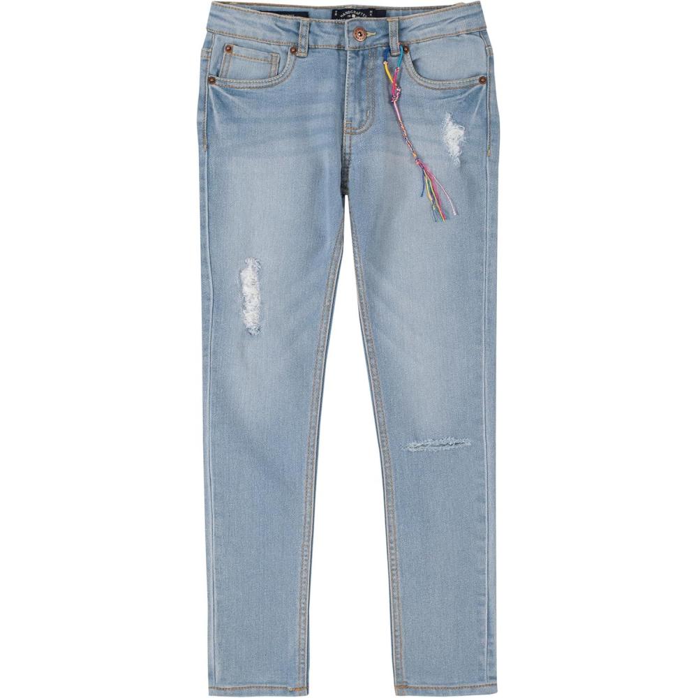 imageLucky Brand Girls Stretch Denim Jeans Skinny Fit Pants with Zipper Closure ampamp 5 PocketsGiselle Christie