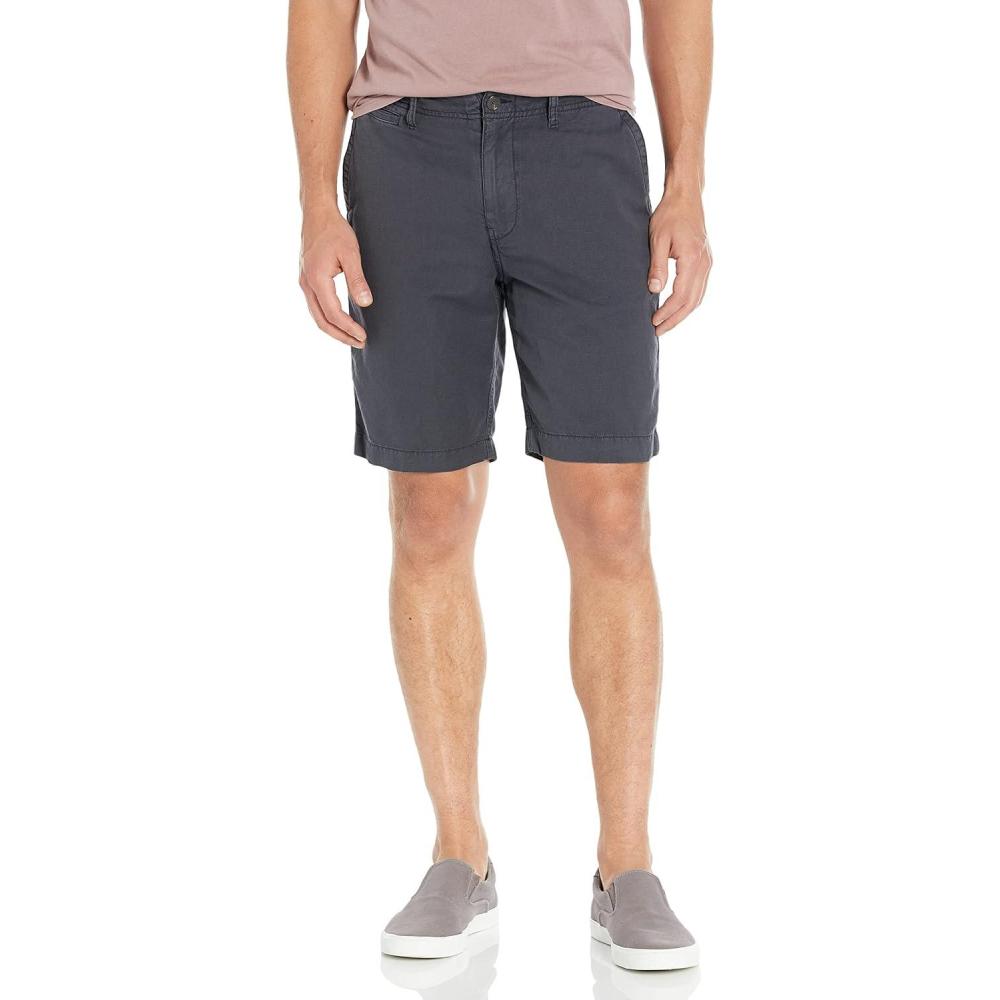 imageLucky Brand Mens 9quot Laguna Linen Flat Front ShortParisian Night