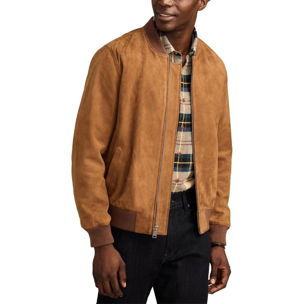 imageLucky Brand Mens Classic Bomber JacketDark Tan