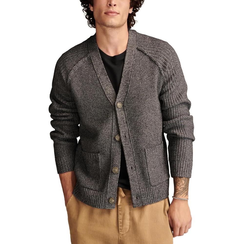 imageLucky Brand Mens Easy CardiGray Violet Marl