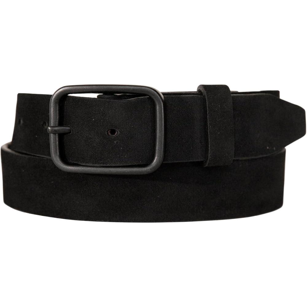 imageLucky Brand Mens Jeans Leather Belt Classic Casual Dress Everyday American Heritage Genuine Leather Metal BuckleDistressed Suede  Black