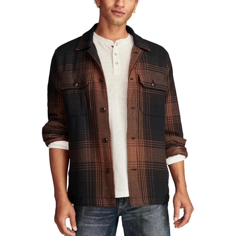 imageLucky Brand Mens Plaid Shirt JacketPlaid Multi 2