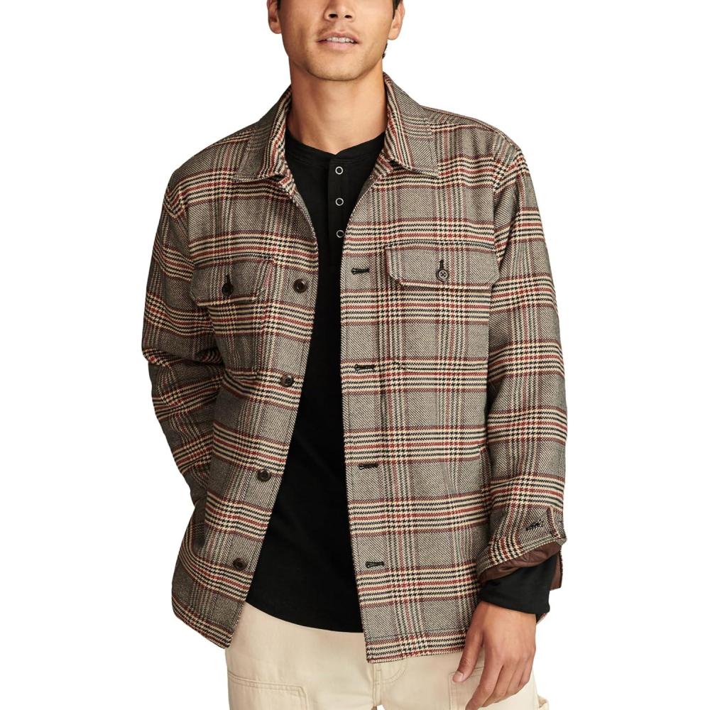 imageLucky Brand Mens Plaid Shirt JacketPlaid Multi