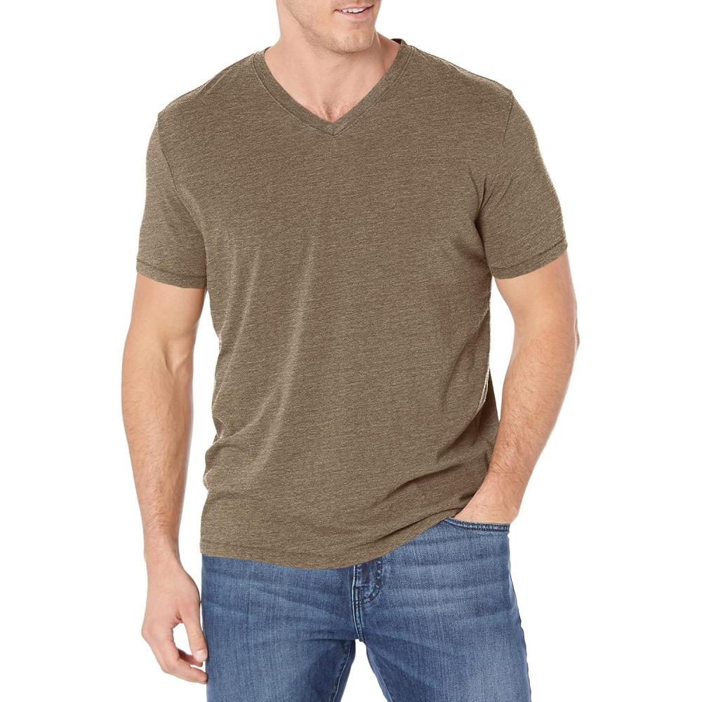 imageLucky Brand Mens Venice Burnout V Neck TeeDark Olive