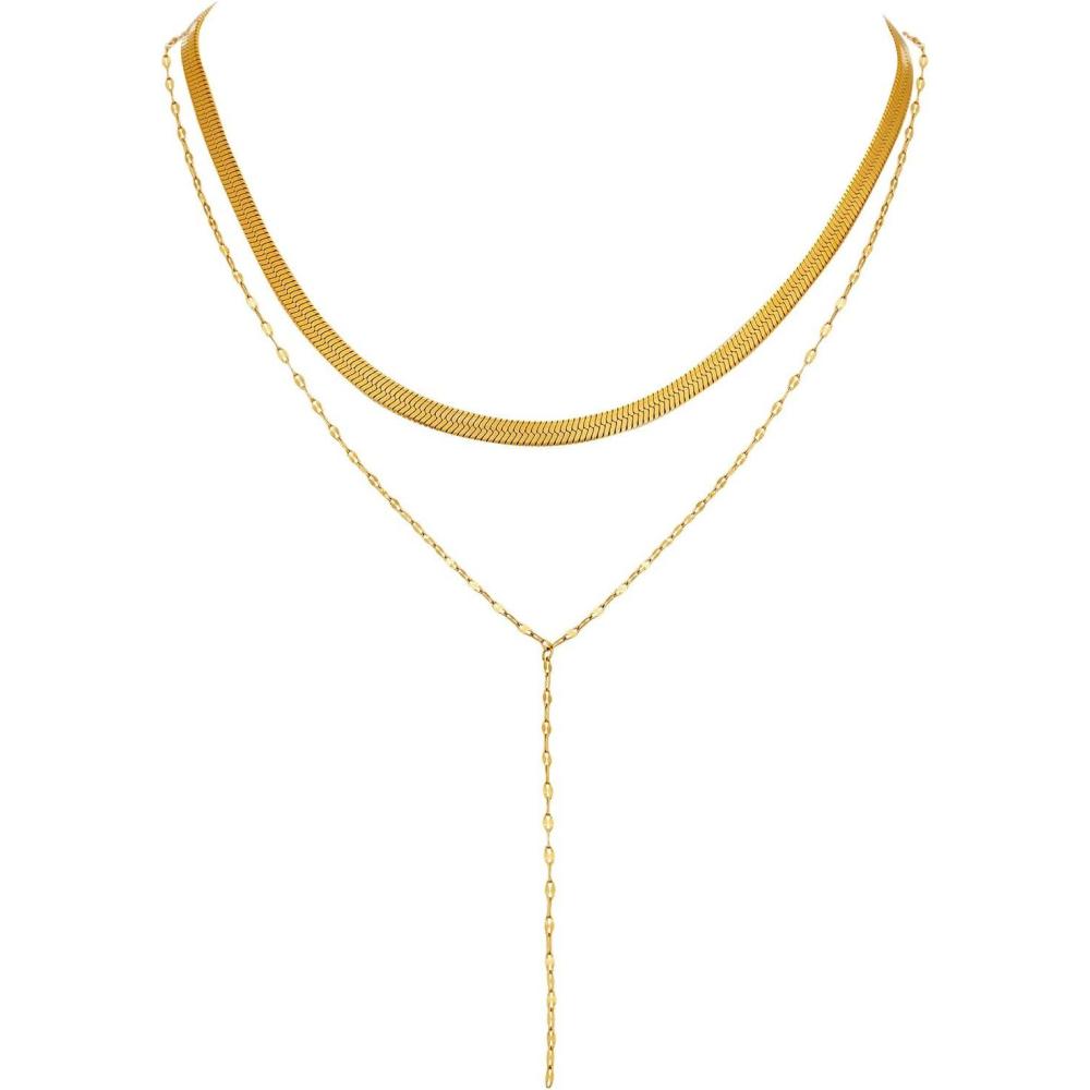 imageLucky Brand Real Gold Plated 2 Layer Necklace